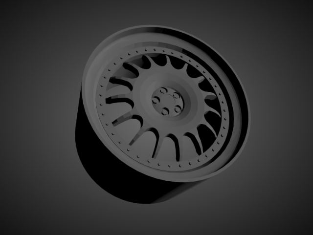 fifteen52 stage rsr scalable and 3d printable rim Model Cetak 3D .c4d .max .obj .3ds .fbx .stl .blend 