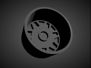 fifteen52 snowflake scalable and 3d printable rim 3D प्रिंट मॉडल