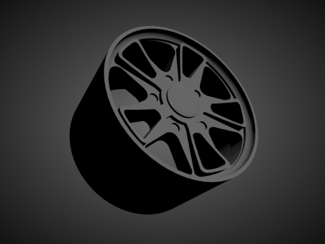 fifteen52 outlaw 001 scalable and 3d printable rim Modelo de impresión 3D .c4d .max .obj .3ds .fbx .stl .blend 