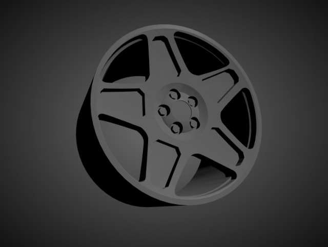 fifteen52 f40 scalable and 3d printable rim 3D Print Model .c4d .max .obj .3ds .fbx .stl .blend 