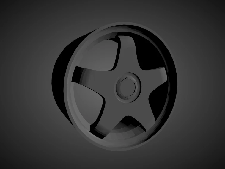 fifteen52 chicane scalable and 3d printable rim 3D Print Model .c4d .max .obj .3ds .fbx .stl .blend