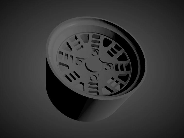 fatlace ame f-zero1 scalable and 3d printable rim 3D Print Model .c4d .max .obj .3ds .fbx .stl .blend 