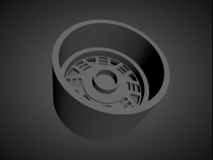 fatlace ame f-zero1 scalable and 3d printable rim 3D प्रिंट मॉडल