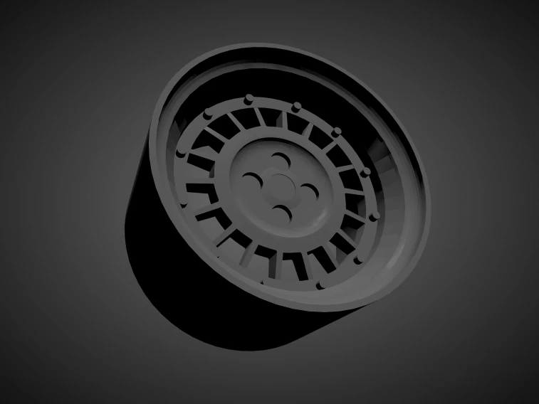 enkei-ssr focus racing scalable and 3d printable rim 3D Print Model .c4d .max .obj .3ds .fbx .stl .blend