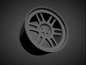 enkei rpf1 scalable and 3d printable rim 3D Print Model