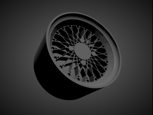 enkei apache iv scalable and 3d printable rim 3D 프린트 모델