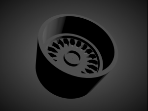 enkei apache iv scalable and 3d printable rim 3D Принт Модель