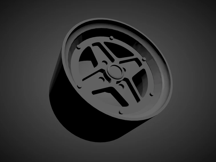 enkei apache ii scalable and 3d printable rim 3D Print Model .c4d .max .obj .3ds .fbx .stl .blend 