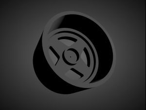 enkei apache ii scalable and 3d printable rim 3D Принт Модель
