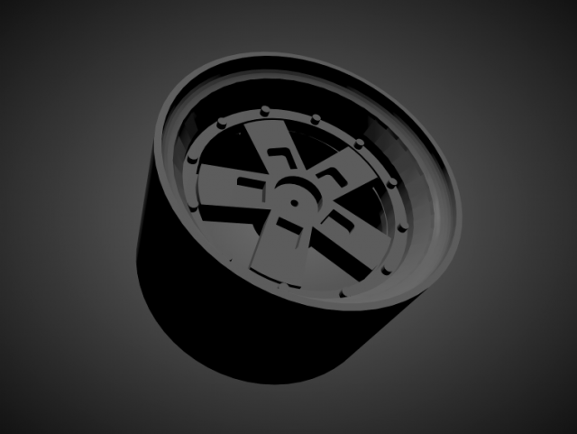 enkei apache i 5h scalable and 3d printable rim 3D Print Model .c4d .max .obj .3ds .fbx .stl .blend 