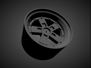 enkei apache i 5h scalable and 3d printable rim 3D Принт Модель