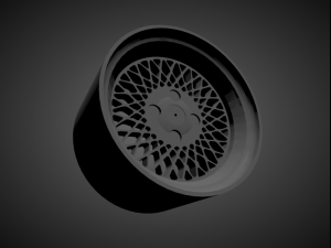 enkei 92 scalable and 3d printable rim 3D 프린트 모델