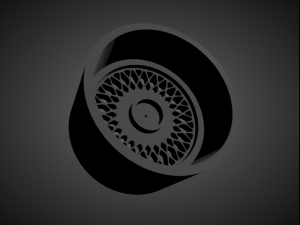 enkei 92 scalable and 3d printable rim 3D Принт Модель