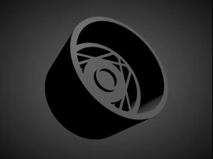 crossline scalable and 3d printable rim 3D Print Model