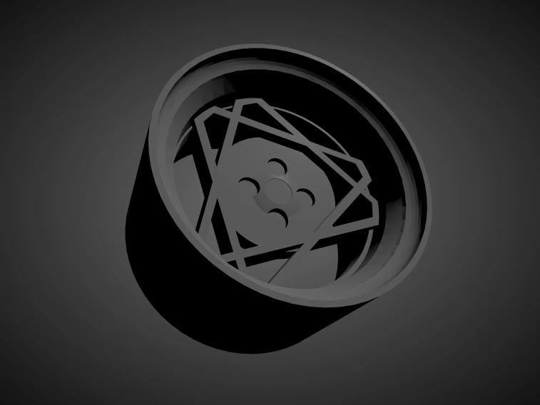 crossline scalable and 3d printable rim 3D Print Model .c4d .max .obj .3ds .fbx .stl .blend 