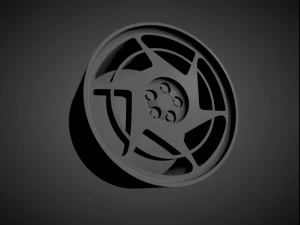 corvette c4 oem scalable and 3d printable rim 3D Print Model