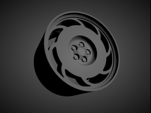 corvette c4 oem scalable and 3d printable rim 3D-printmodel