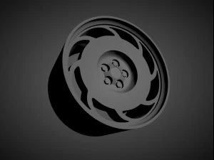 corvette c4 oem scalable and 3d printable rim 3D Print Model