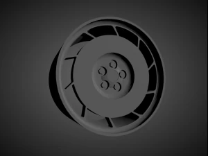 corvette c4 oem scalable and 3d printable rim 3D Print Model