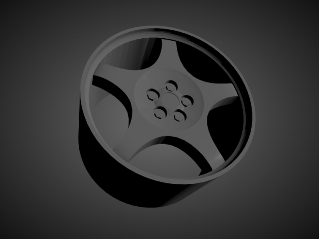 corvette c4 grand sport scalable and 3d printable rim Model Cetak 3D .c4d .max .obj .3ds .fbx .stl .blend 