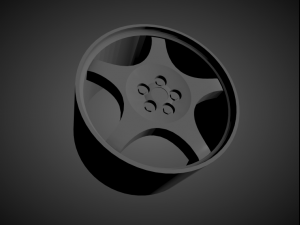 corvette c4 grand sport scalable and 3d printable rim Modèles 3D en vedette