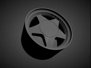 corvette c4 callaway scalable and 3d printable rim 3D Print Model