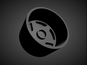 corvette c4 callaway scalable and 3d printable rim 3D-Druckmodell