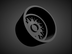 alpina style 8 scalable and 3d printable rim 3D-Druckmodell