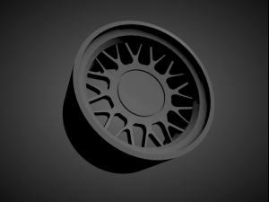 alpina style 8 scalable and 3d printable rim 3D Принт Модель