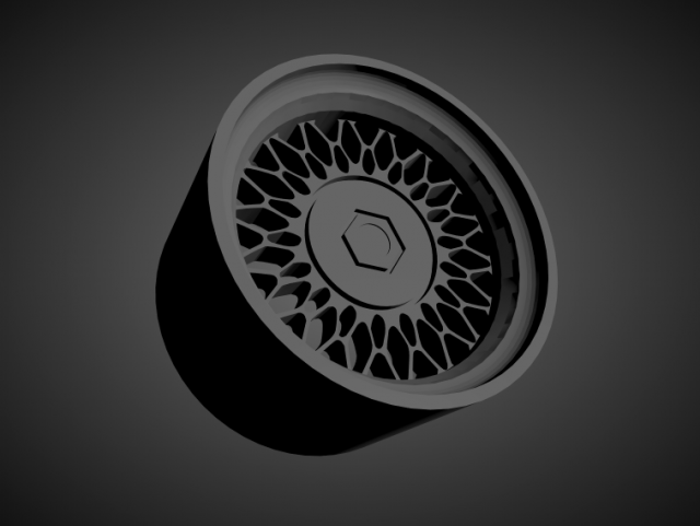 alpina style 7 scalable and 3d printable rim 3Dプリントモデル .c4d .max .obj .3ds .fbx .stl .blend 