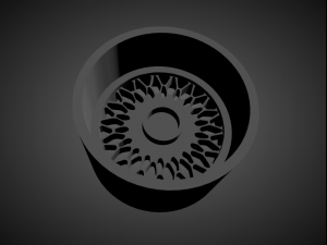 alpina style 7 scalable and 3d printable rim 3Dプリントモデル