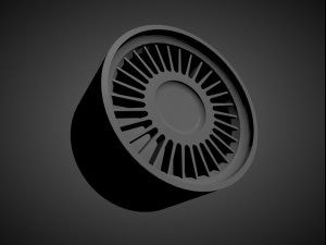 alpina style 4 scalable and 3d printable rim Modèles 3D en vedette