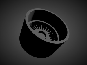 alpina style 4 scalable and 3d printable rim 3D Druckmodell