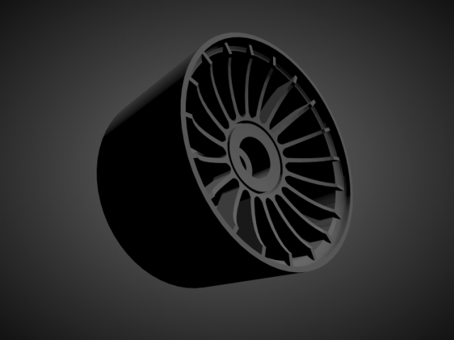 alpina rims with brakes and tires for hot wheels 3D Print Model .c4d .max .obj .3ds .fbx .stl .blend 