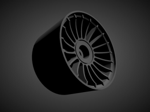 alpina rims with brakes and tires for hot wheels 3D Print Model