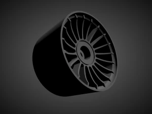 alpina rims with brakes and tires for hot wheels 3D Print Model