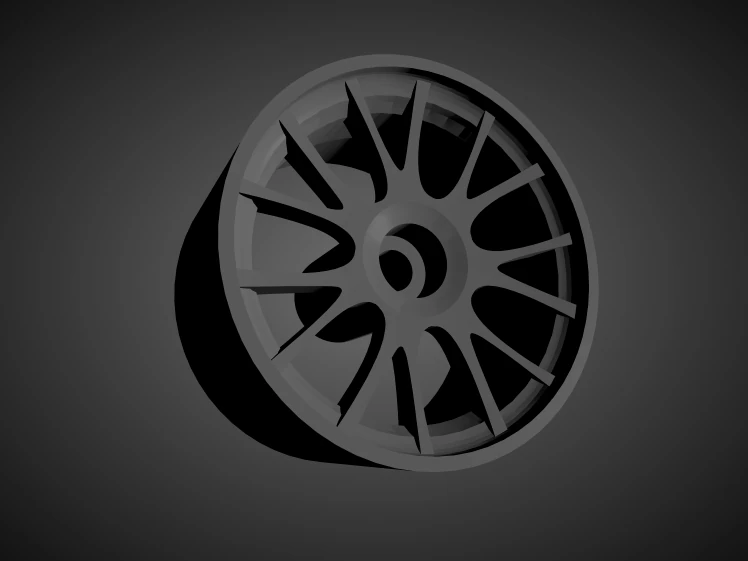 bbs ch-r rims with brakes and tires for hot wheels 3D Print Model .c4d .max .obj .3ds .fbx .stl .blend 