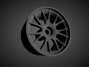 bbs ch-r rims with brakes and tires for hot wheels 3D Print Model