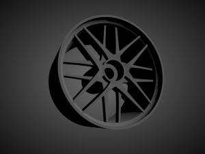 bbs cs-4 rims with brakes and tires for hot wheels 3D Print Model