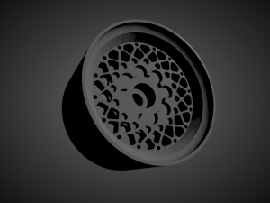bbs e30 rennsport rims with brakes and tires for hot wheels 3D Принт Модель