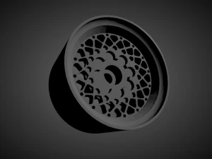 bbs e30 rennsport rims with brakes and tires for hot wheels 3D Print Model