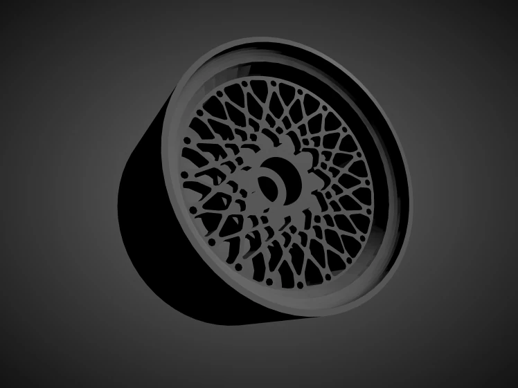 bbs e50 rims with brakes and tires for hot wheels 3D Print Model .c4d .max .obj .3ds .fbx .stl .blend 