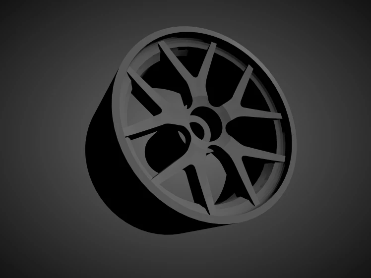 bbs fi-r rims with brakes and tires for hot wheels 3D Print Model .c4d .max .obj .3ds .fbx .stl .blend 