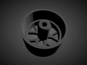 bbs fi-r rims with brakes and tires for hot wheels 3D Print Model