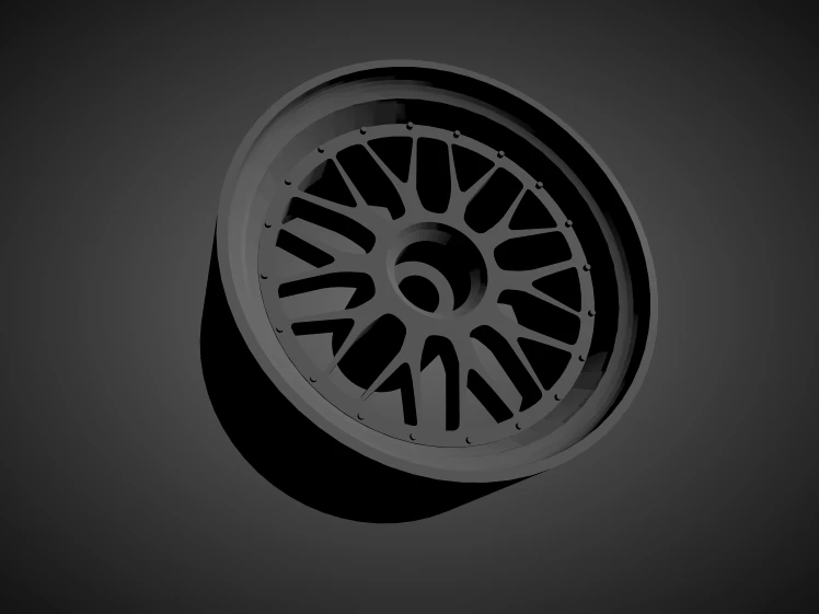 bbs lm rims with brakes and tires for hot wheels 3D Print Model .c4d .max .obj .3ds .fbx .stl .blend 