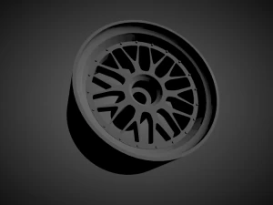 bbs lm rims with brakes and tires for hot wheels 3D Print Model