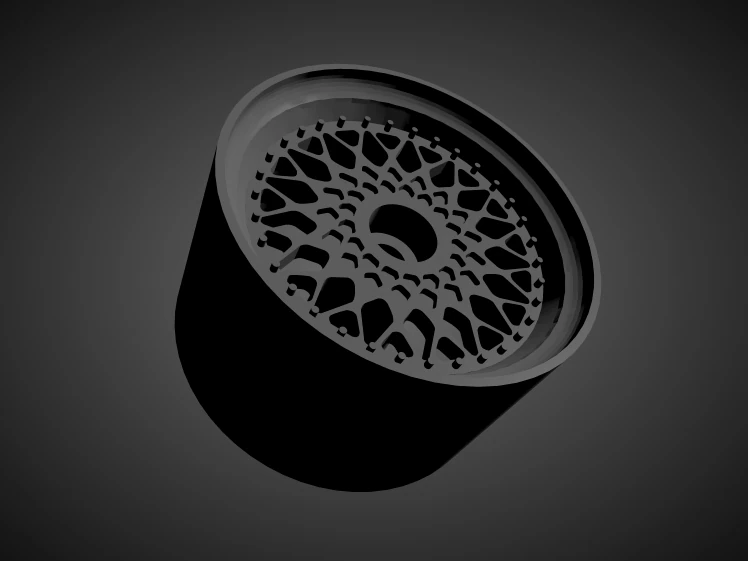 bbs rs rims with brakes and tires for hot wheels 3D Print Model .c4d .max .obj .3ds .fbx .stl .blend 