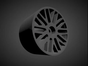 bbs turbofan rims with brakes and tires for hot wheels 3D Print Model