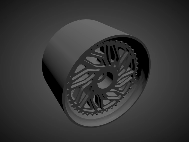 wci jb1 rims with brakes and tires for hot wheels 3D Print Model .c4d .max .obj .3ds .fbx .stl .blend 