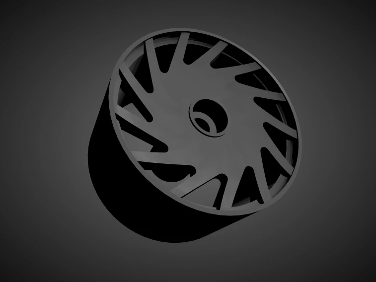 vossen vle rims with brakes and tires for hot wheels 3D Print Model .c4d .max .obj .3ds .fbx .stl .blend